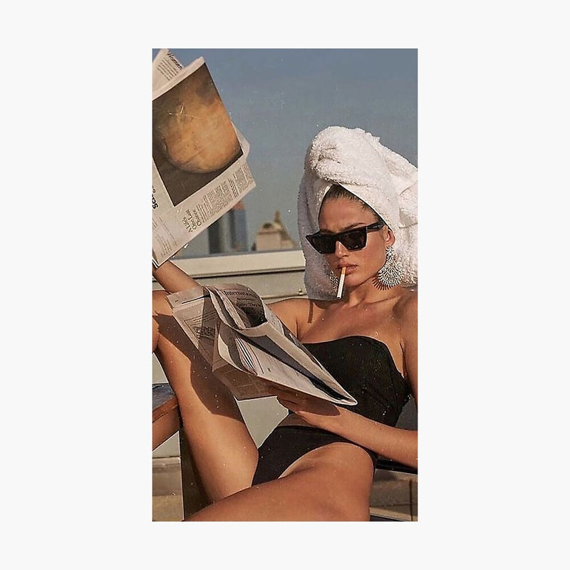 Vogue Sunbathing Poster - Tapestry Girls