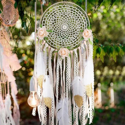 White Floral Dreamcatcher - Tapestry Girls
