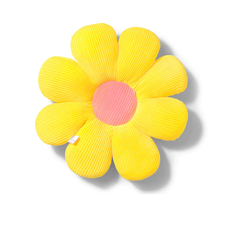 Yellow Daffy Flower Pillow