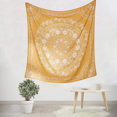 Yellow Floral Tapestry - Tapestry Girls