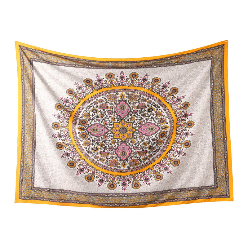 Yellow Medallion Tapestry - Tapestry Girls