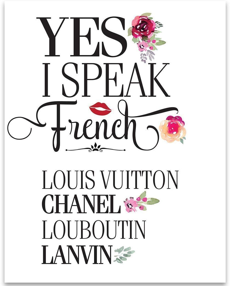 Yes I Speak French Poster - Tapestry Girls