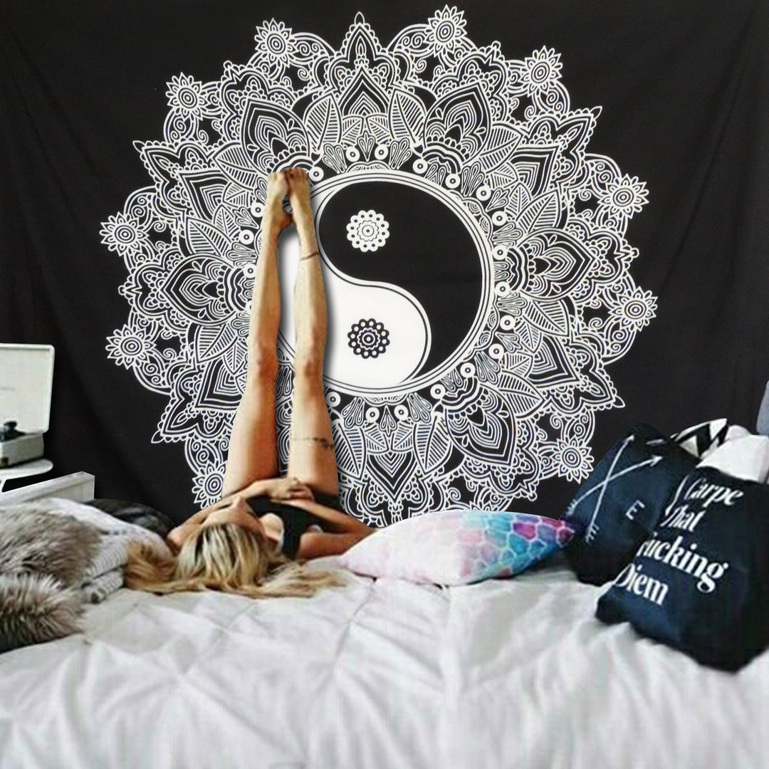 Yin Yang Tapestry - Yin Yang Mandala | Tapestry Girls