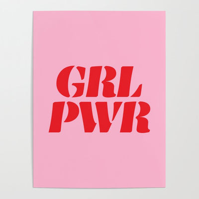 Pink GRL PWR Poster - Tapestry Girls