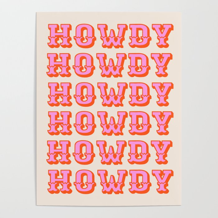 Howdy Poster - Tapestry Girls