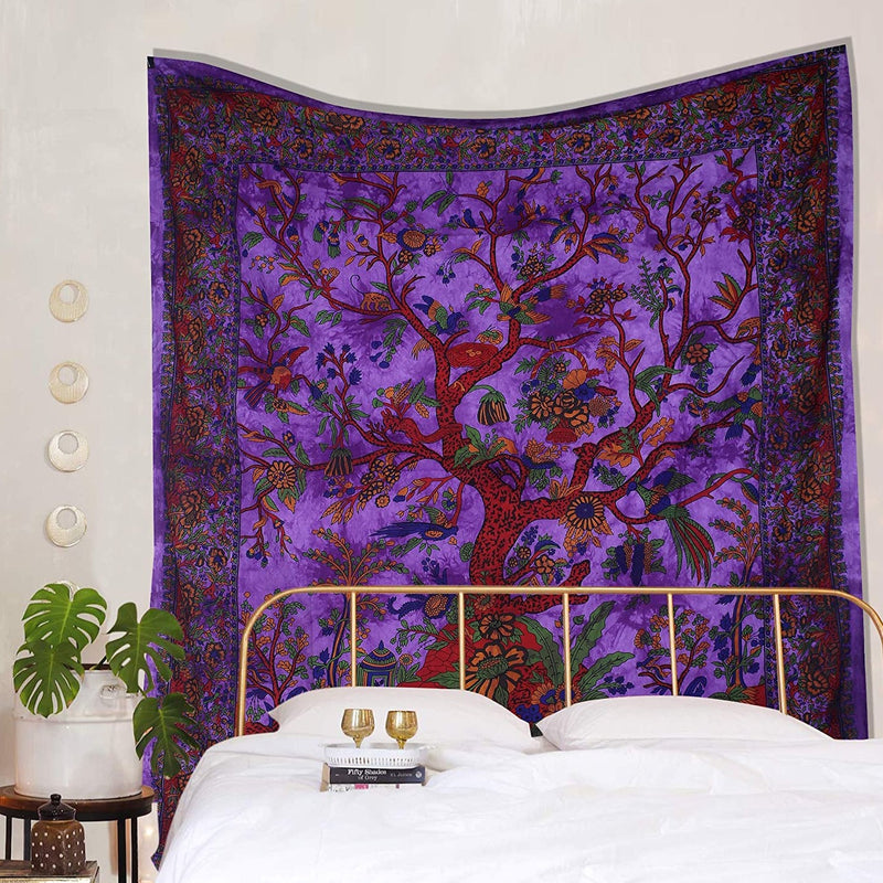 Purple Tree Tapestry