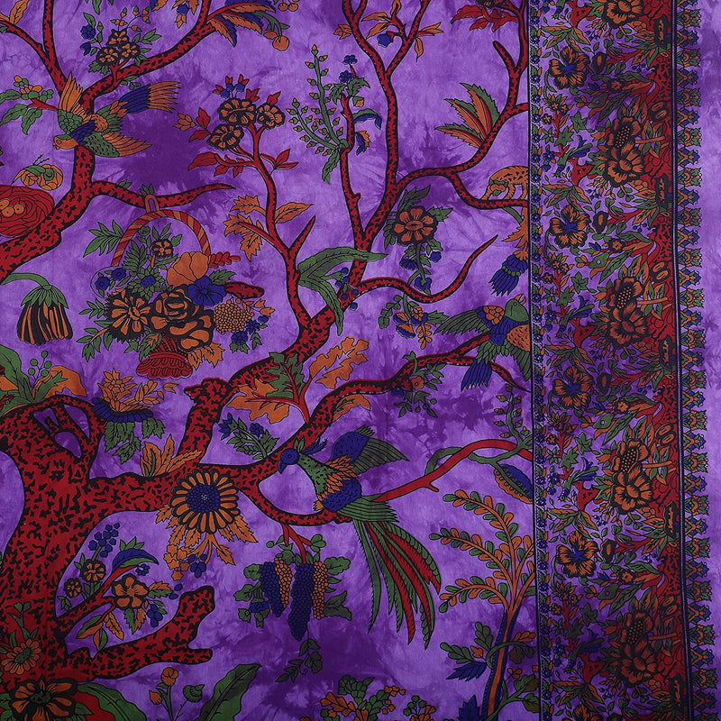 Purple Life Tree Tapestry